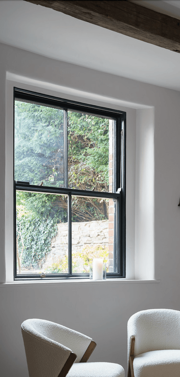 Black Sash Window Detail